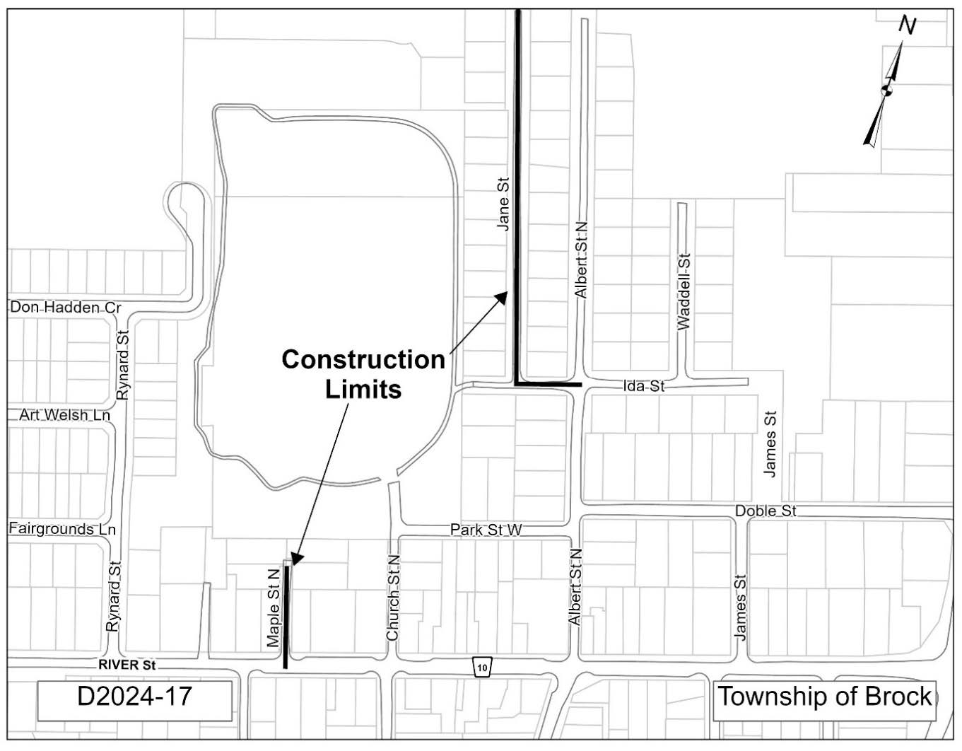 map of constructin area