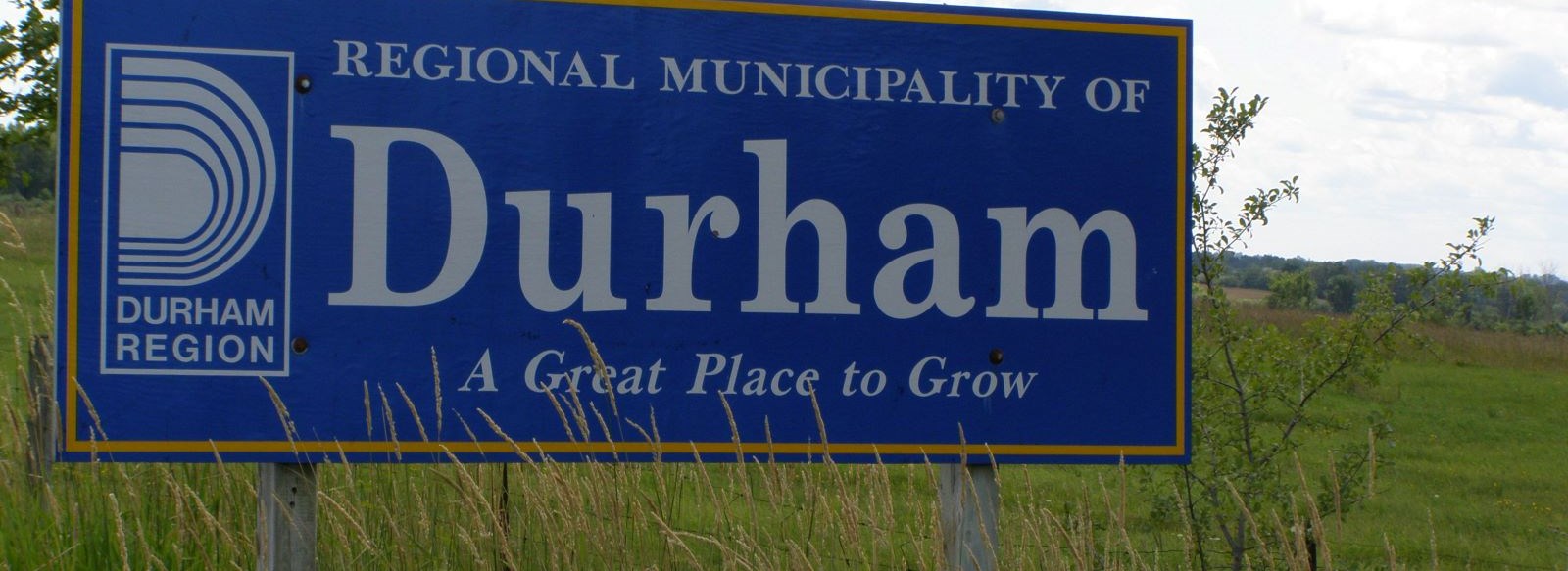 durham region sign in field
